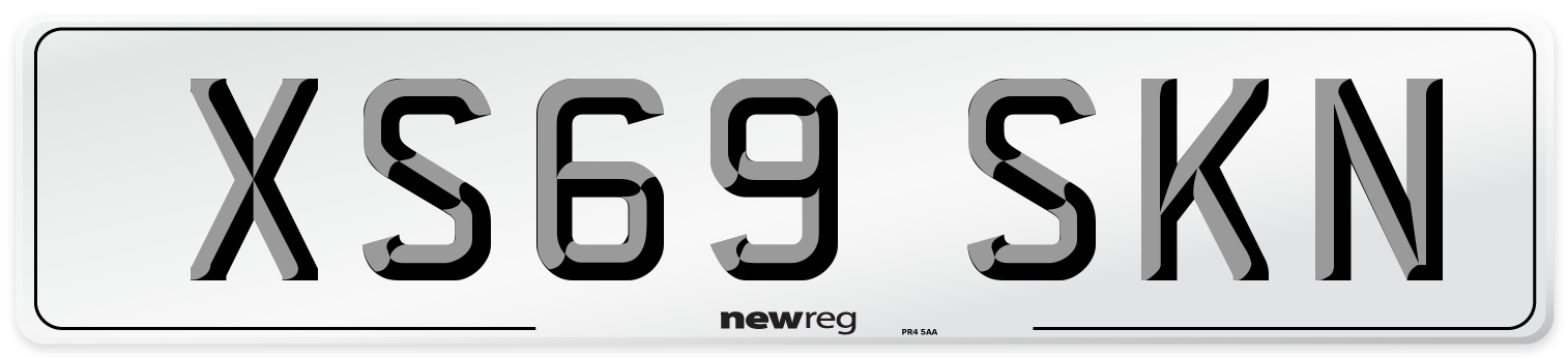 XS69 SKN Number Plate from New Reg